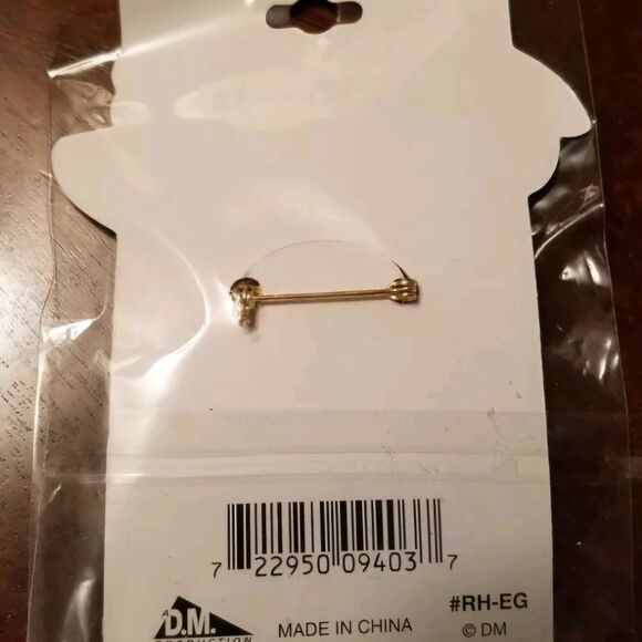 NEW Red Hat HATTITUDE 18 KT GOLD EYEGLASS HOLDER NWT - Picture 4 of 4